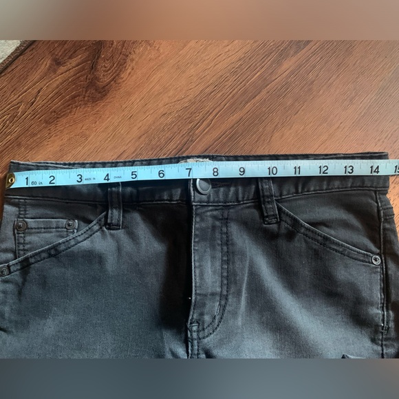 Free People Skyler Button Flare Jeans Moto Seamed - Picture 5 of 10